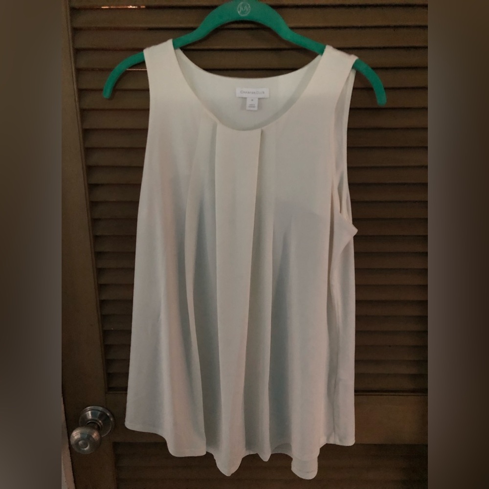 Charter club white flowy tank top. Great work staple